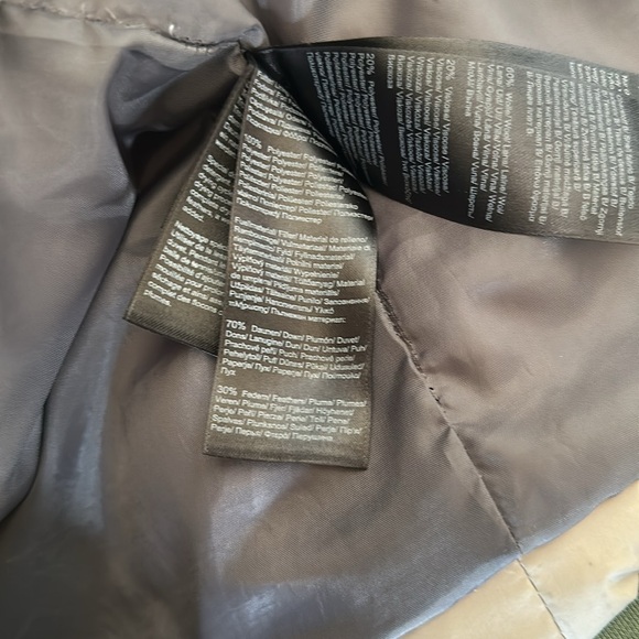 Comma Winter Down Coat Off White/ Gray EU Size 40 - Picture 10 of 11